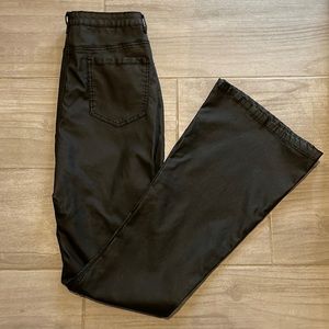Black Flare Stretch Pants
